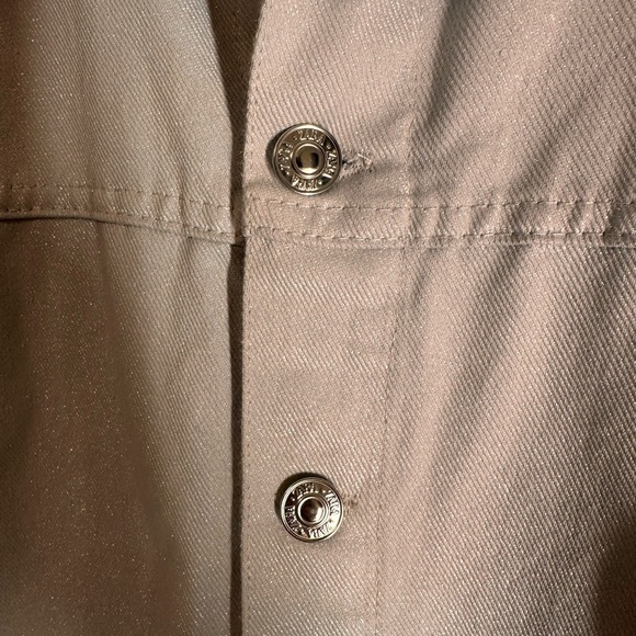 Zara Metallic Shimmer Denim Romper - Picture 6 of 7